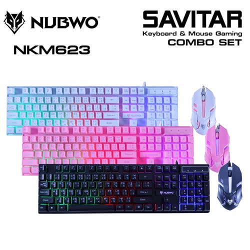NKM-623 NUBWO SAVITAR KEYBOARD & MOUSE GAMING KB-KM-NW-623XX