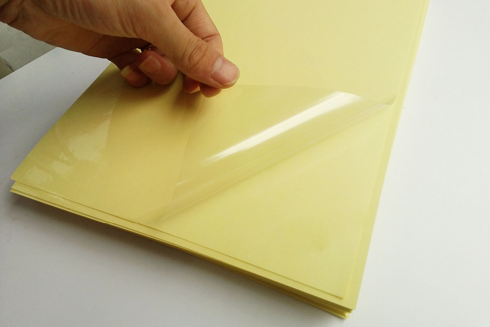 แผ่นสติ๊กเกอร์ใส ขนาด 4" x 4" (นิ้ว)
