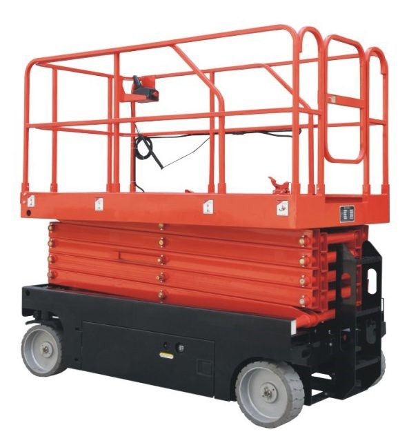 รถลากไฟฟ้า รถโฟล์คลิฟท์ Full Electric Scissor Lift Platform