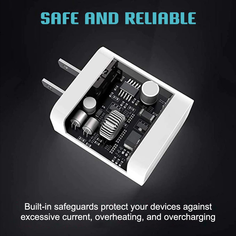 OKER U-242 SMART 20W FAST CHARGER+ USB3.0+PD+CABLE TYPE-C 1M. MB-IP-CH-UC242