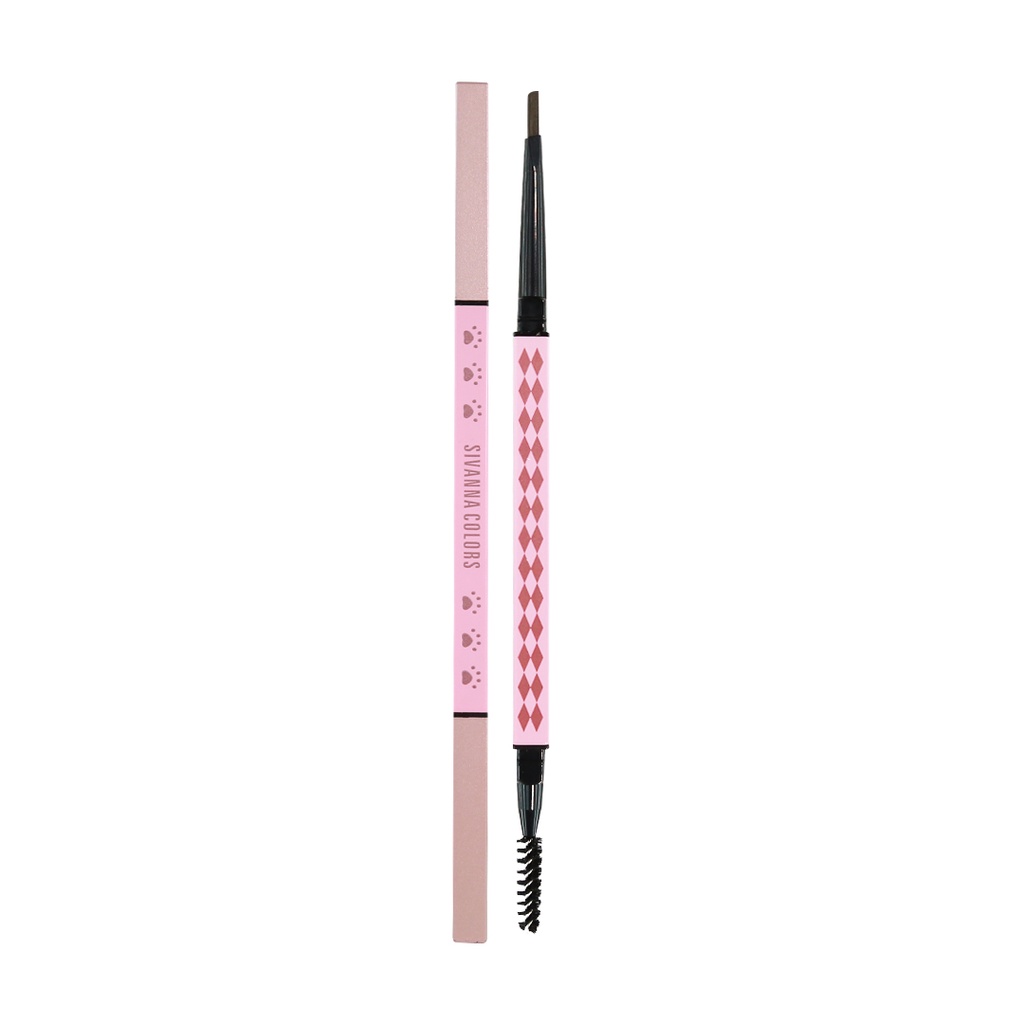 Sivanna Colors Pretty Portable Long-Wear Brow Pencil HF5059 ซีเวียน่า ดินสอเขียนคิ้วน้องแมว