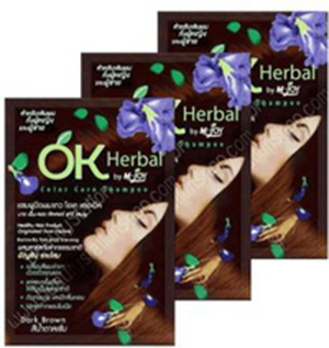 OK Herbal โอเค เฮอร์เบิล แชมพูปิดผมขาว30 ml. x 12 ซอง