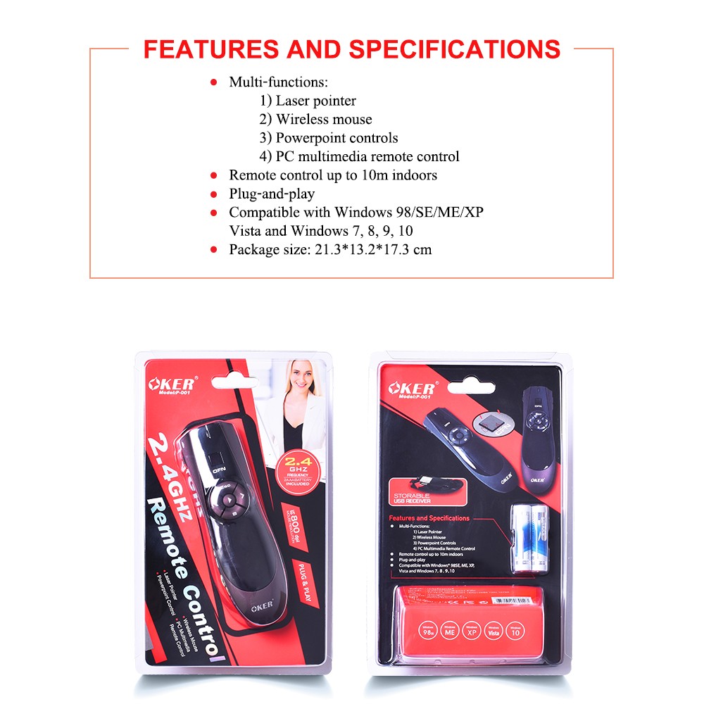 OKER P-001 LASER POINTER Wireless OKER P-001 MO-OK-WL-P-001