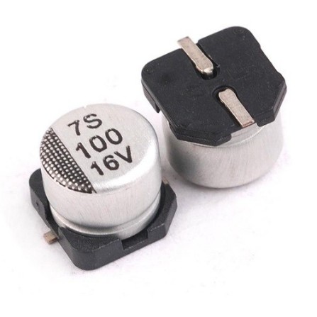 100uF/16V (1ชุด6ตัว) Electrolytic Capacitor