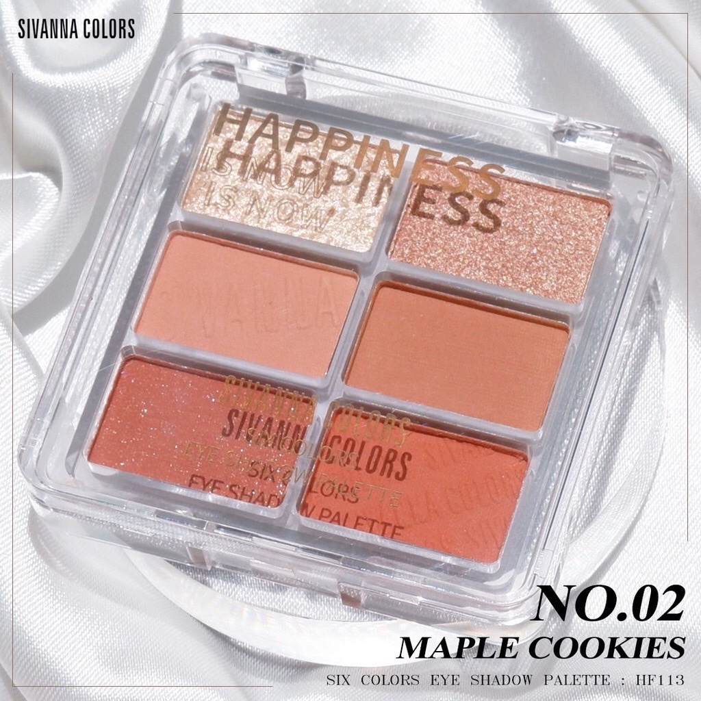 Sivanna Six Colors Eye Shadow Palette HF113 อายแชโดว์ พาเลทท์
