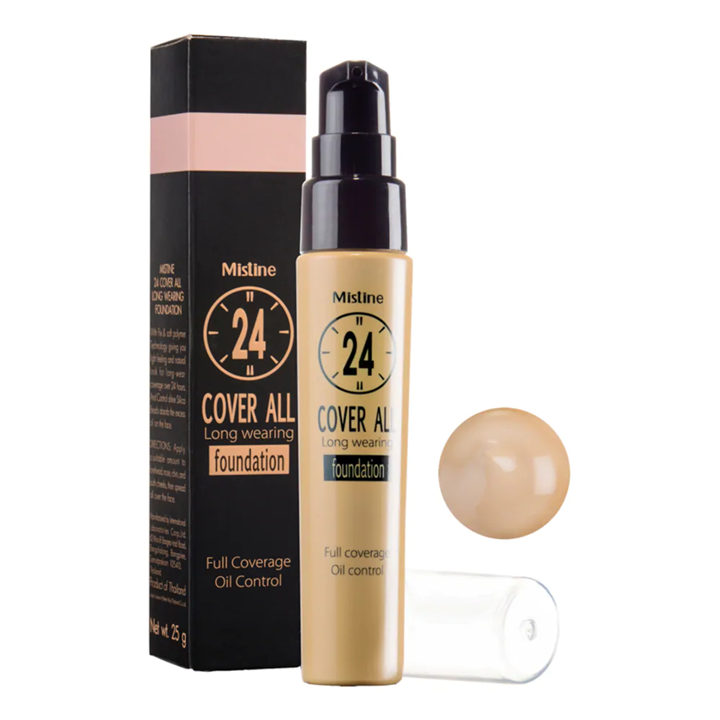 Mistine 24 Cover All Foundation 25g. รองพื้น 24 ชั่วโมง มิสทิน