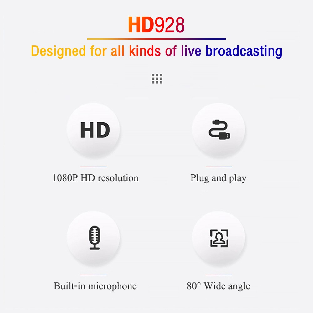 HD-928 OKER WEBCAM FULL 1080P CM-OK-HD-HD928-2