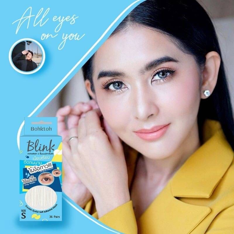 Bohktoh Blink Blink Mesh Double Eyelid Sticker ขนาด 36 คู่ ตาข่าย ติดตาสองชั้น มีกาวในตัว