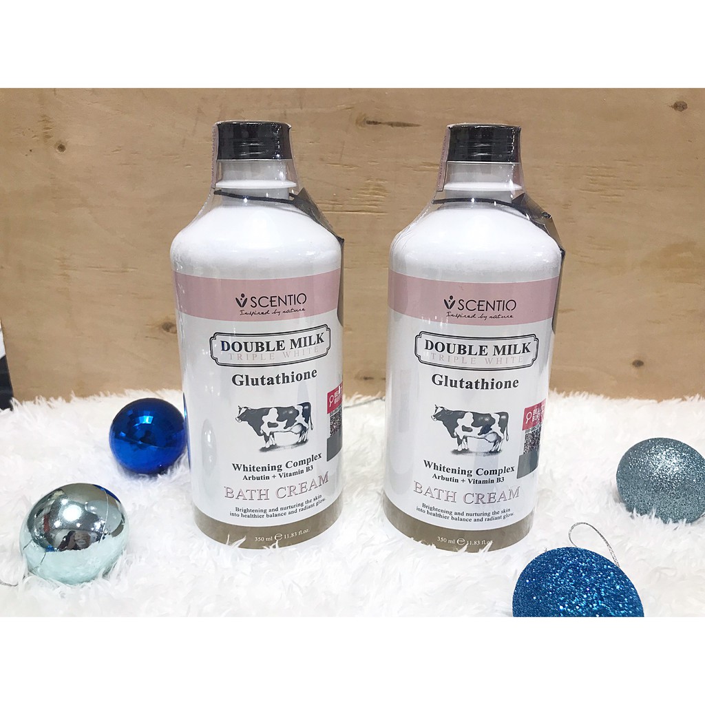 Beauty Buffet SCENTIO DOUBLE MILK TRIPLE WHITE BATH CREAM 350 ml ครีมอาบน้ำนม