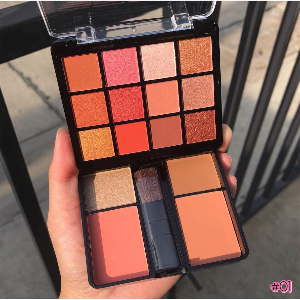 HF5016 Sivanna Colors Hello Perfect อายแชโดว์ บลัชออน ไฮไลท์ คอนทัวร์ ในตลับเดียว