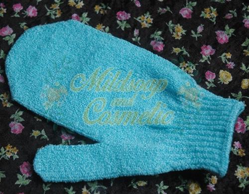 ถุงมือขัดตัวอาบน้ำแบบ Baby Gloves 1 ข้าง สีฟ้า