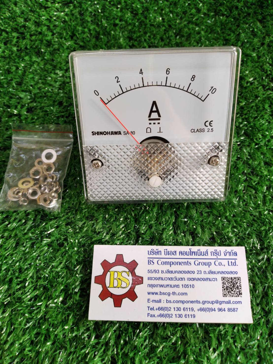 Shinohawa : DC Amp meter 10A DC 80x80mm. (MT853)
