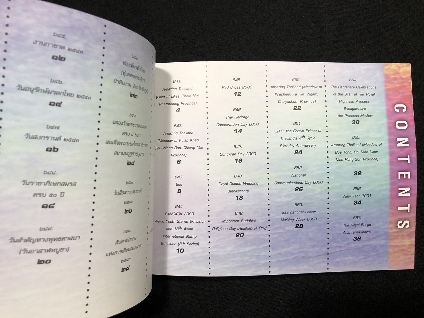 สมุดตราไปรษณียากรไทยประจำปี 2543