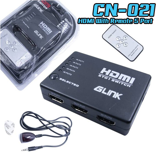 CN021 HDMI SWITCH in5 out1 (4K) With Remote CN-021 DA-GO-HM-IN501