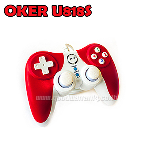 U818S OKER JOY USB เดี่ยวสั่น JO-OK-10-818BW/GW/RW