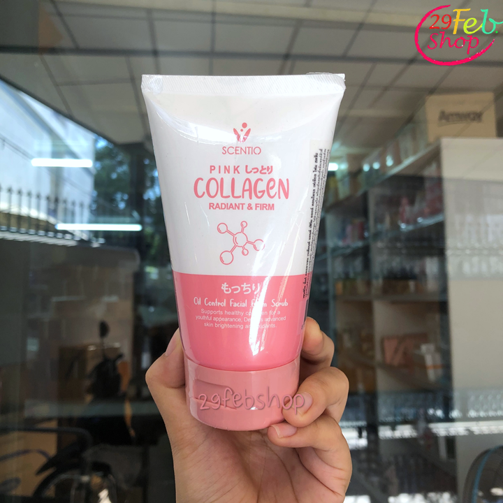 Scentio Collagen Foam Facial Foam Scrub 100ml โฟมสครับล้างหน้า