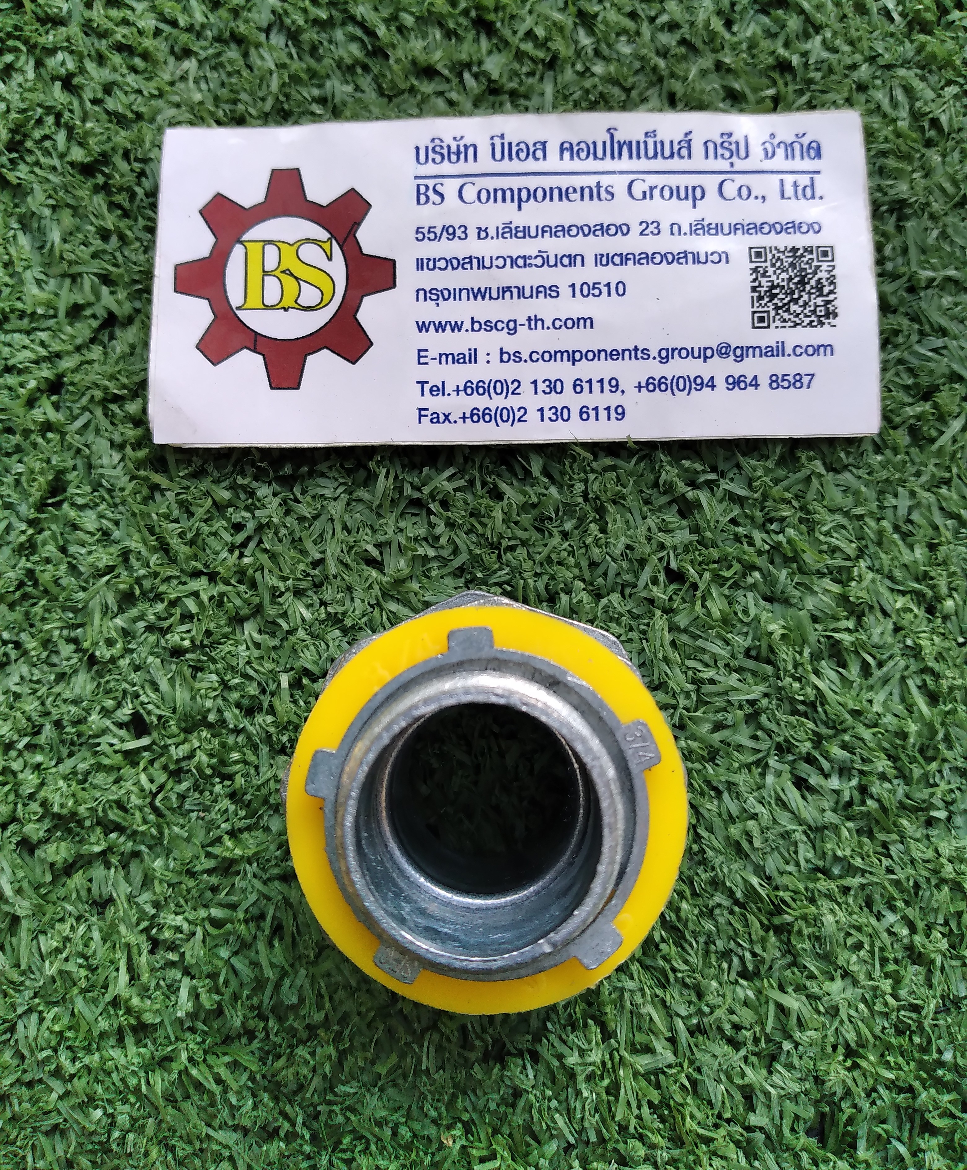 SEC : คอนเนคเตอร์ท่ออ่อนกันน้ำ สีเทา ตรง 3/4"