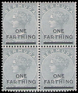 1901 Bermuda QV B4 CV $24