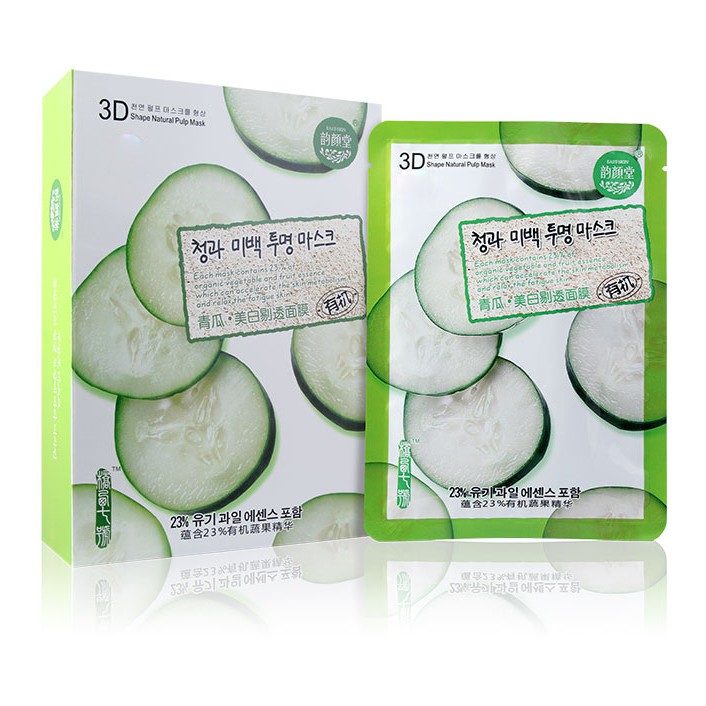 (10แผ่น/กล่อง) East-Skin Natural Nurishing Facial Mask 3D มาส์กหน้า 3D (ตัวเก่า)