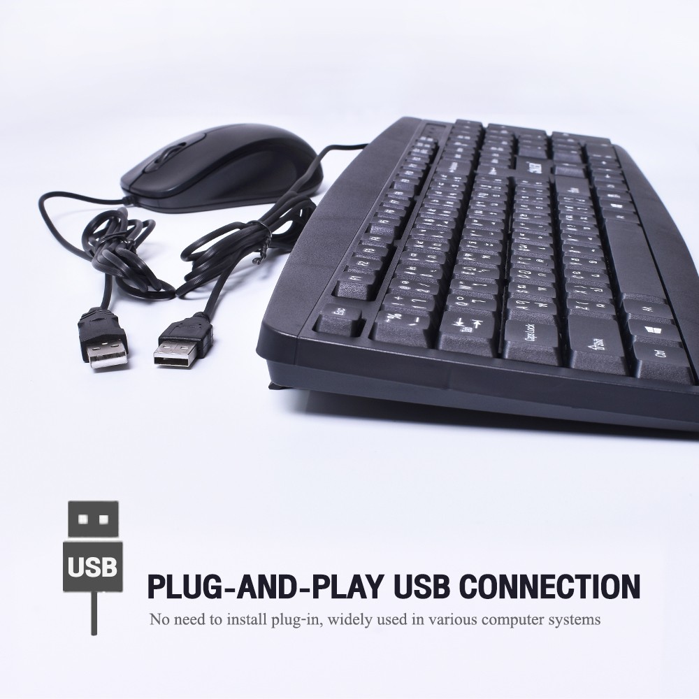KM-3988 BLACK OKER KEYBOARD+MOUSE USB KB-KM-OK-3988B