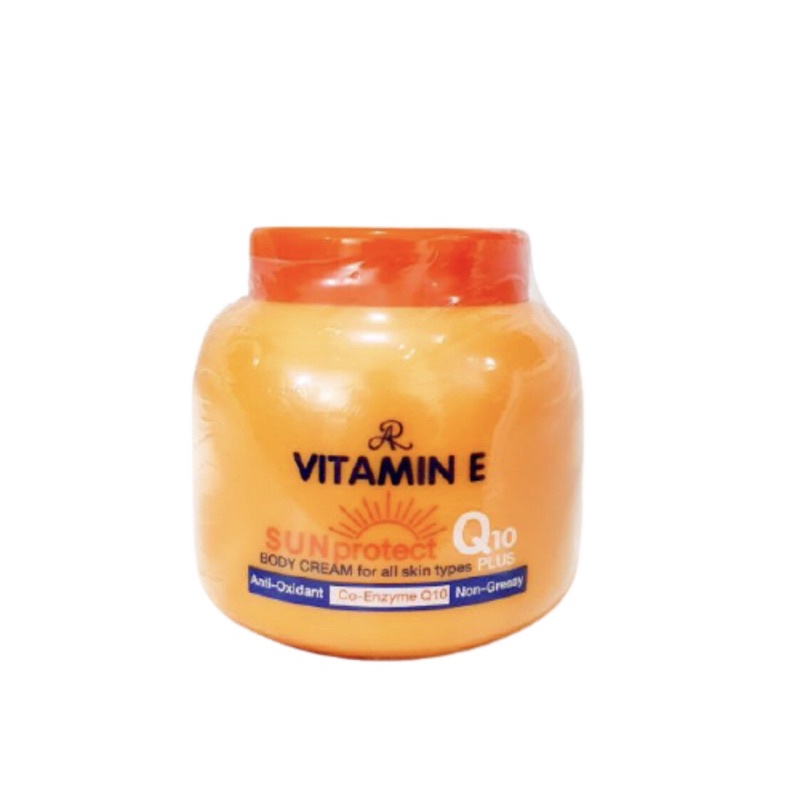 AR VITAMIN E SUN PROTECT Q10 PLUS BODY CREAM 200 g / เออาร์ วิตามิน อี บอดี้ครีม