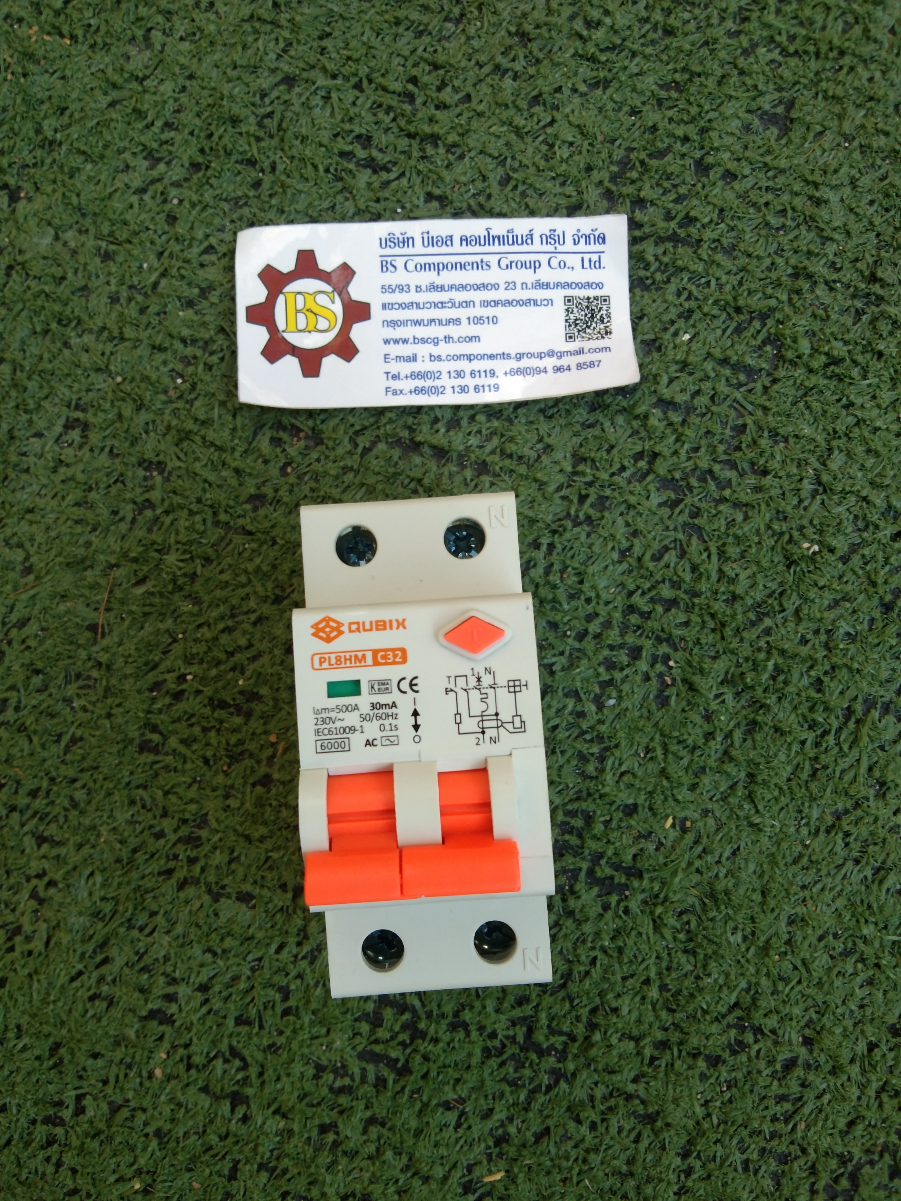 QUBIX : RCBO. PL8HM-1NC32-30 30mA 1P+N 32A 6kA