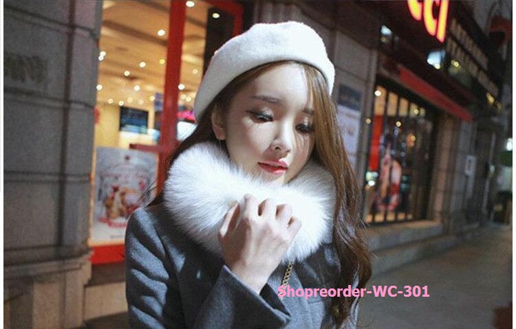 เฟอร์คอฟูฟูจะใส่ปกใส่คอก็อุ่นมีสีเยอะ 2 แบบแบบกลมและแบบรี
