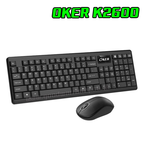 OKER K2600 OKER KEYBOARD+MOUSE 30m Wireless K2600 KB-KM-OK-2600B