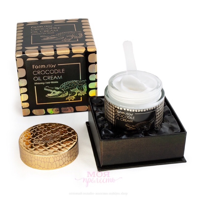 Farmstay Crocodile Oil Cream 70g. ครีมน้ำมันจระเข้สุดฮิตจากเกาหลี เคล็ดลับผิวสวย