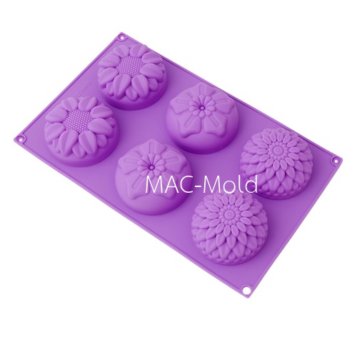 พิมพ์สบู่ Miexed flower 001 / 7.5 x 3 ชม./100-110 กรัม/6 ก้อน