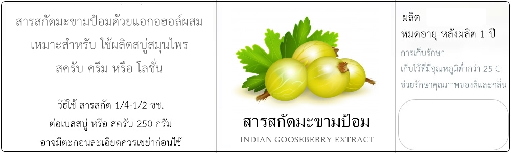 INDIAN GOOSEBERRY EXTRACTสารสกัดมะขามป้อม