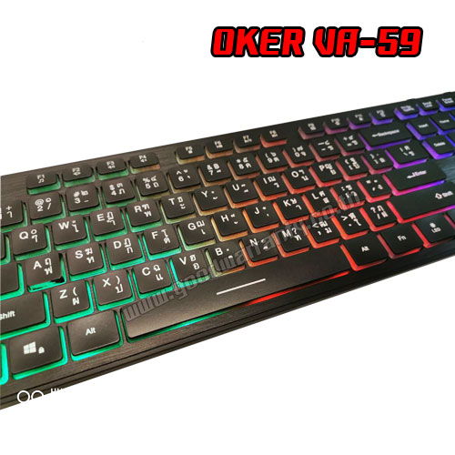 OKER VA-59 OKER VAMPIRE KEYBOARD USB MULI BACKLIGHT VA59 KB-UB-OK-VA59BK
