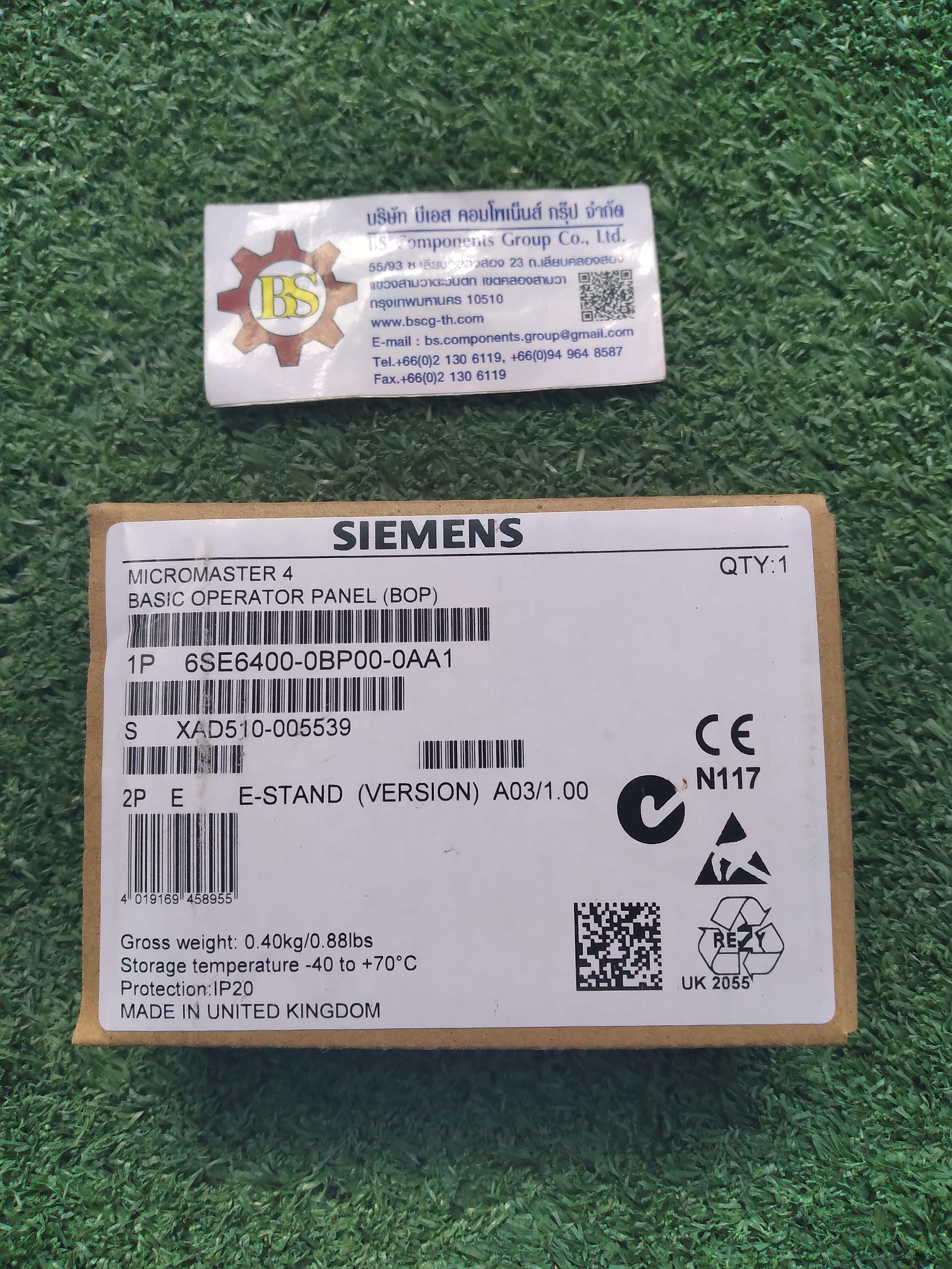 SIEMENS : ***spare part*** MICROMASTER 4 Basic Operator Panel (BOP)