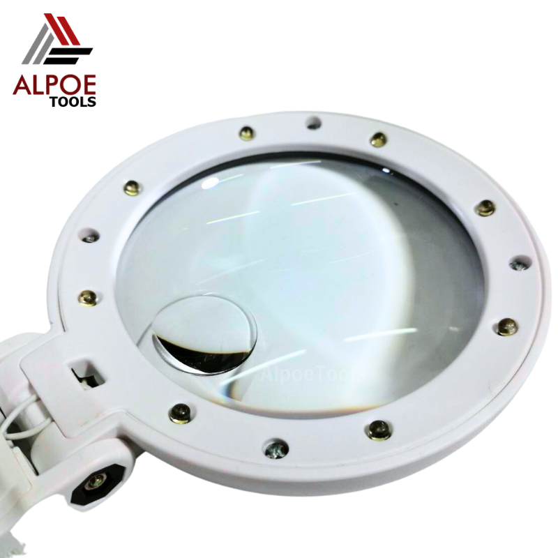 แว่นขยายตั้งโต๊ะ พับได้ มีไฟรอบ ชาร์จได้ รุ่น FS37RC / FS75RC