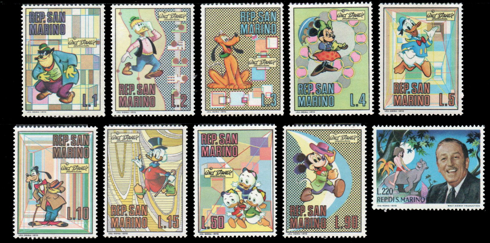 1970 Walt Disney Characters