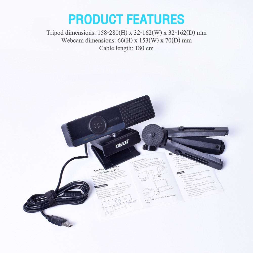 HD-928 OKER WEBCAM FULL 1080P CM-OK-HD-HD928-2
