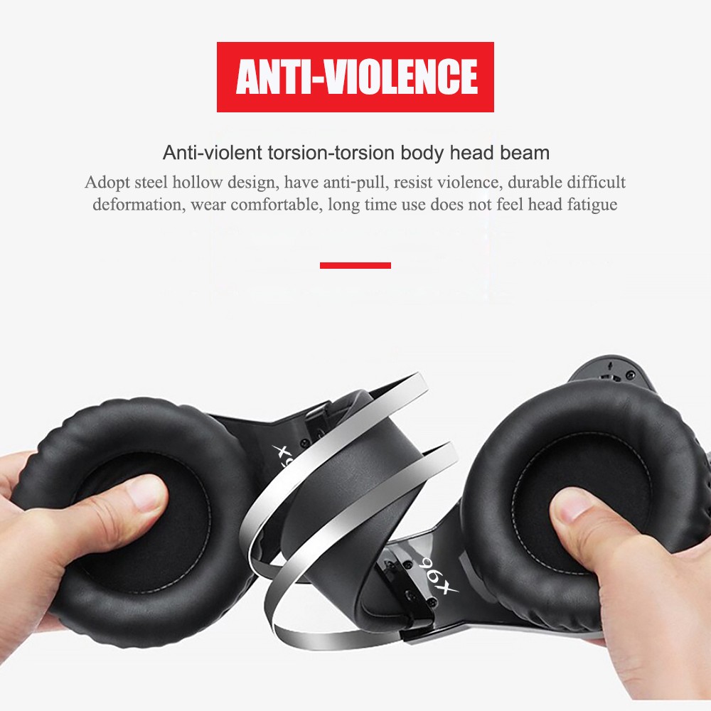 OKER X96 7 COLOR LED HI-FI STEREO HEADSET+MIC GAMING USB+3.5 SKU-02933