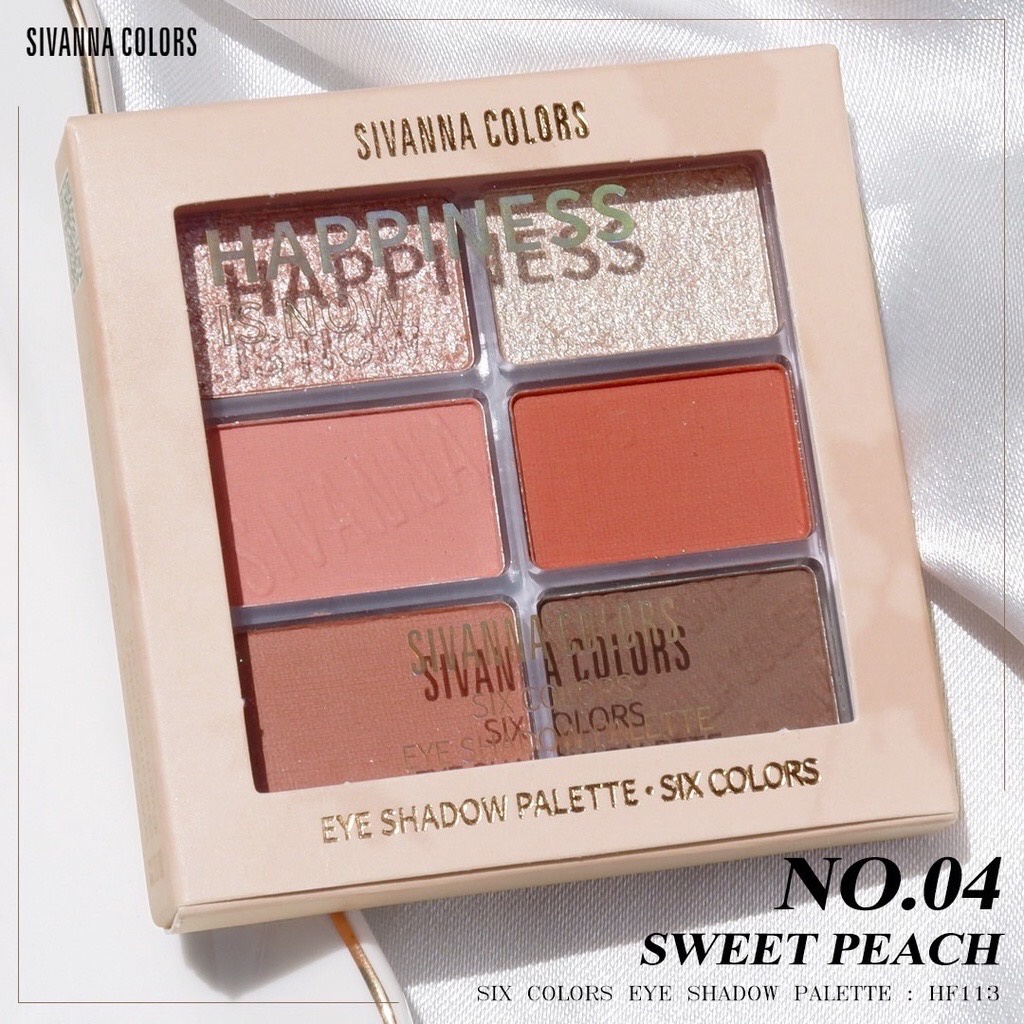 Sivanna Six Colors Eye Shadow Palette HF113 อายแชโดว์ พาเลทท์