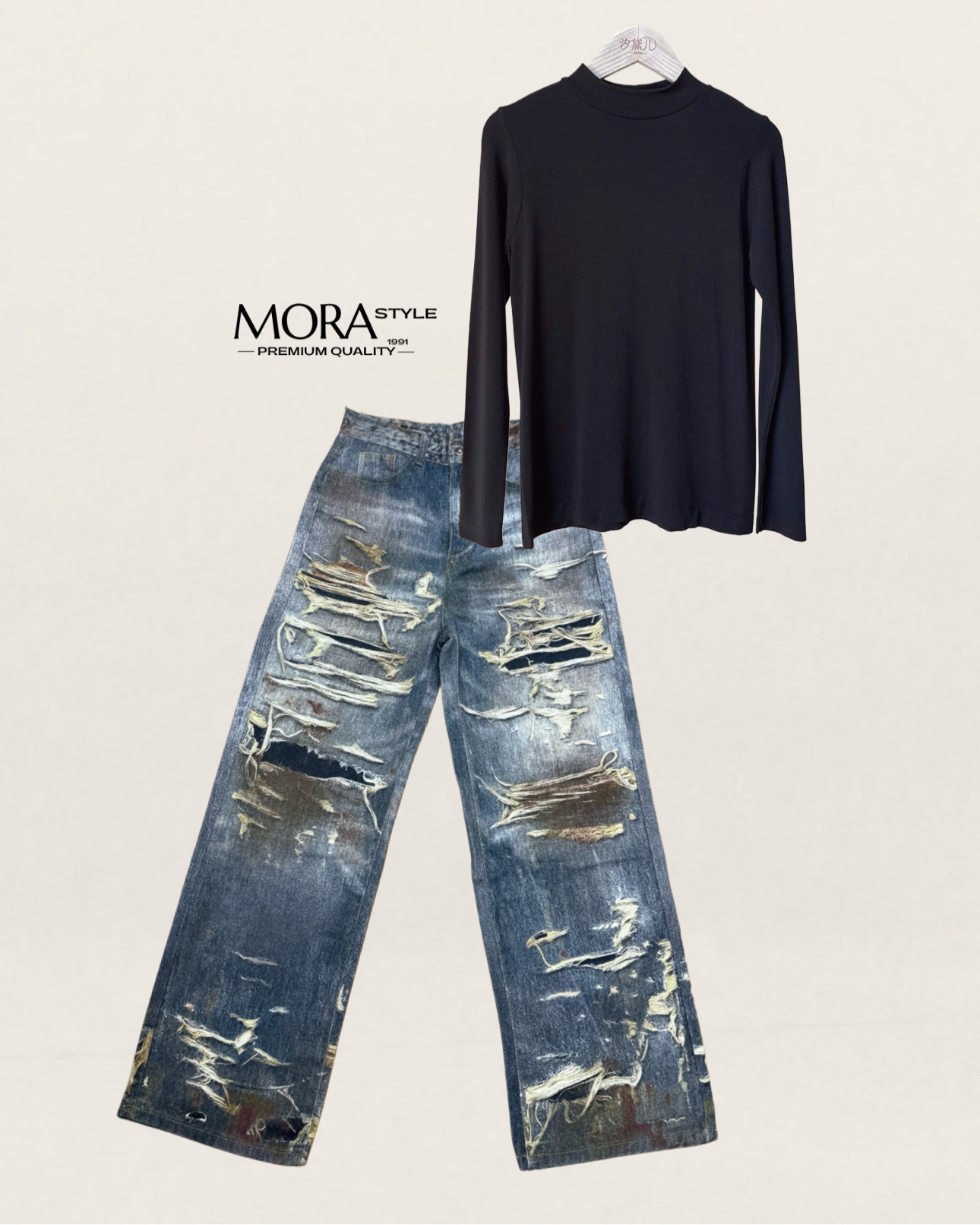 Set 2 ชิ้น เสื้อซีทรูแขนยาว ผ้านิ่มลื่นใส่สบาย มาพร้อมกับกางเกงเอวสูง ทรงกระบอกใหญ่(ผ้าไม่ยืด)ผ้าหนา ไม่บาง สกรียลายเท่ๆเทรนกำลังมา เป็นอีกรุ่นที่ใส่แมทหรือแยกชิ้นได้หมดเลยค่าาา #Mora #Morastyle #โมราสไตล์