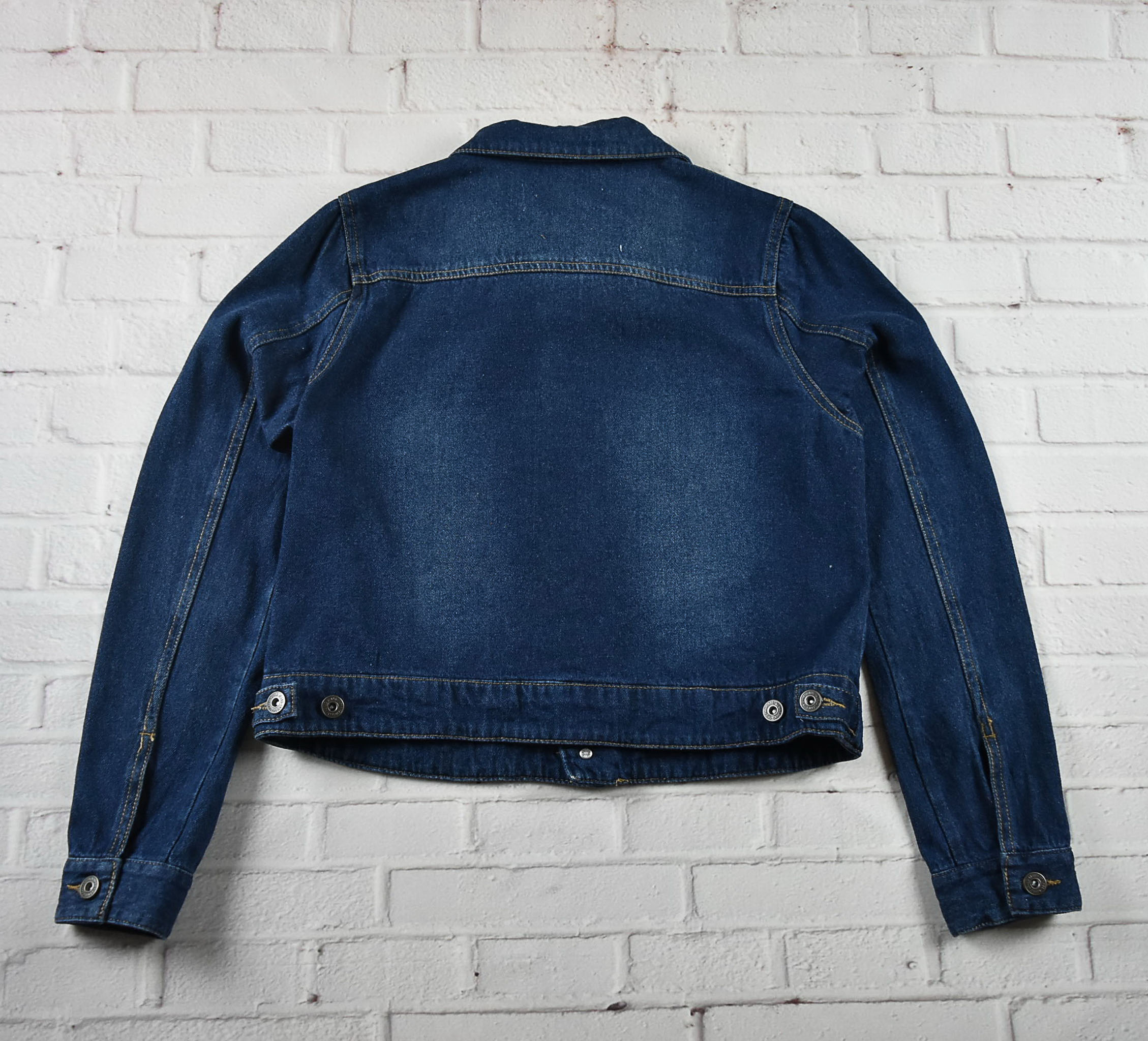 chocol raffine อกจริง 36 ไซส์ S เสื้อแจ็คเก็ตยีนส์ แขนยาว ผู้หญิง สีเข้ม เนื้อผ้านุ่มใส่สบาย คลุมกันแดด