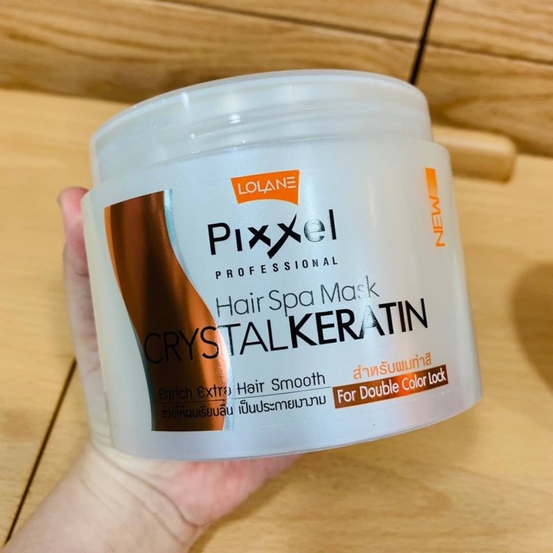 Lolane Pixxel Hair Spa Mask CRYSTAL KERATIN 450ml ทรีตเมนต์ผม มาส์กผมโลแลน