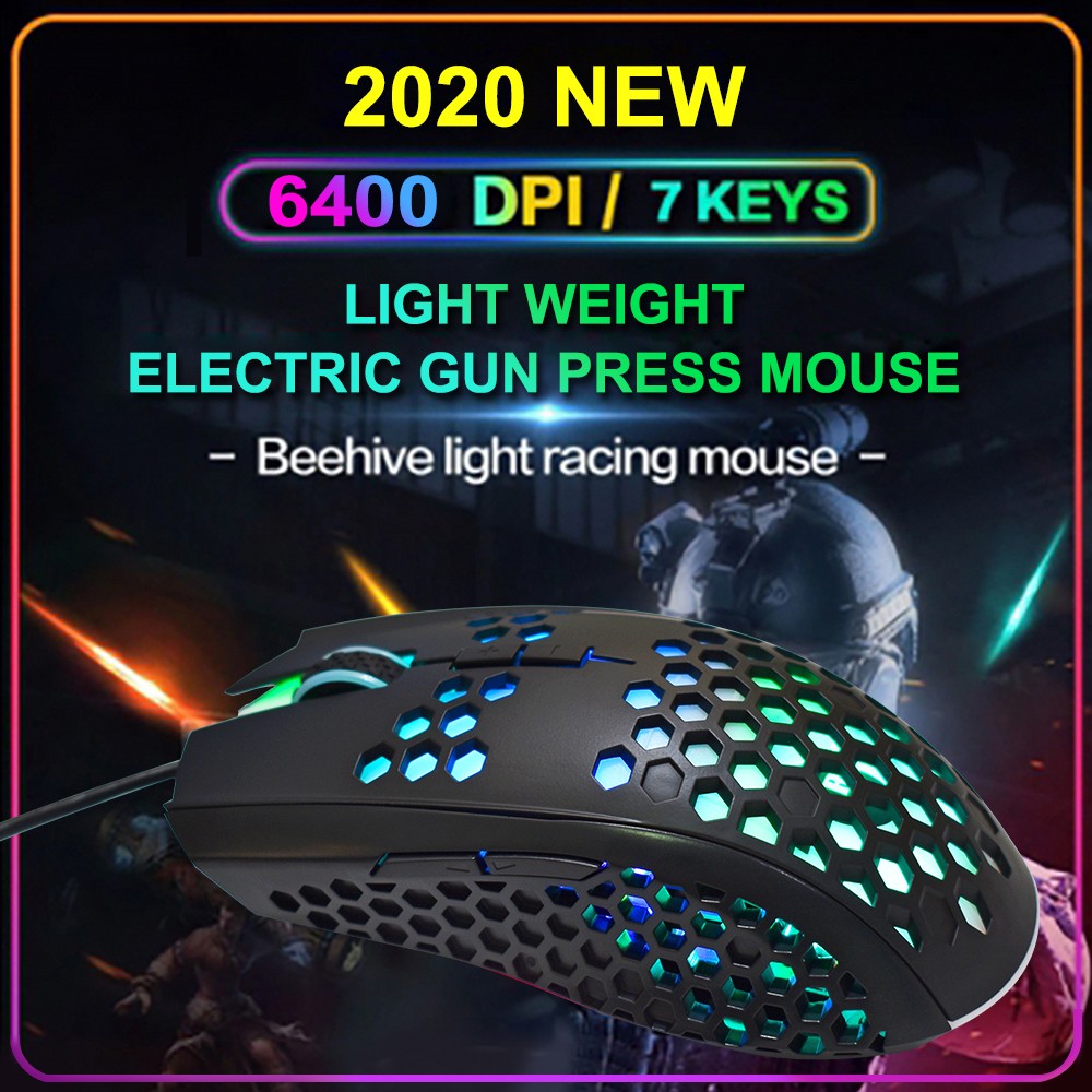OKER GM-56 MOUSE MACRO USB 7D LED 6400DPI ESPORTS SKU-02949