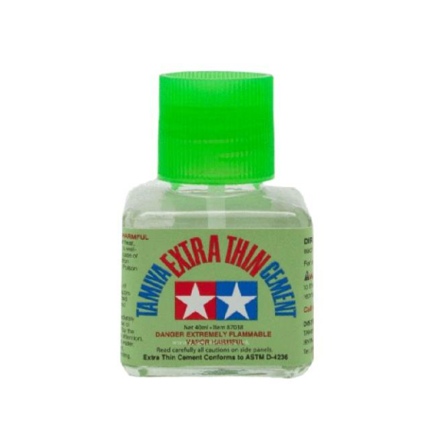 TAMIYA Extra Thin Cement กาวฝาเขียวเเบบเเห้งเร็ว