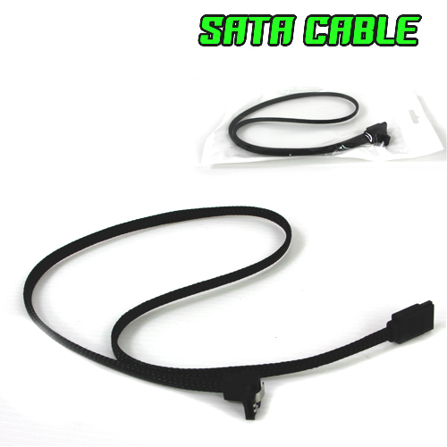Cable Harddisk SATA150 สายเชื่อกถัก สีดำ CA-HD-GO-A1502