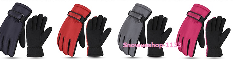 ถุงมือสกี ถุงมือกันหิมะ กันหนาวใส่ติดลบพร้อมสายปรับขนาดใส่ได้ทั้งผู้ชายและผู้หญิง พร้อมทัชสกรีนเฉพาะสีดำ มี 5 สี