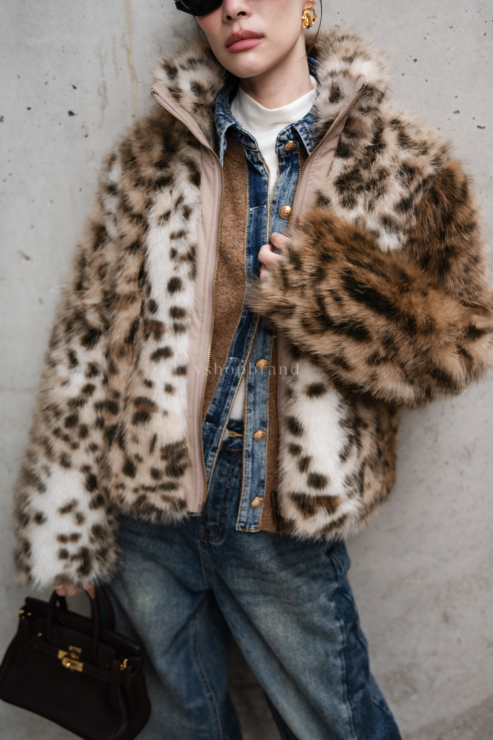 เสื้อคลุมขนเฟอร์ลายเสือดาว