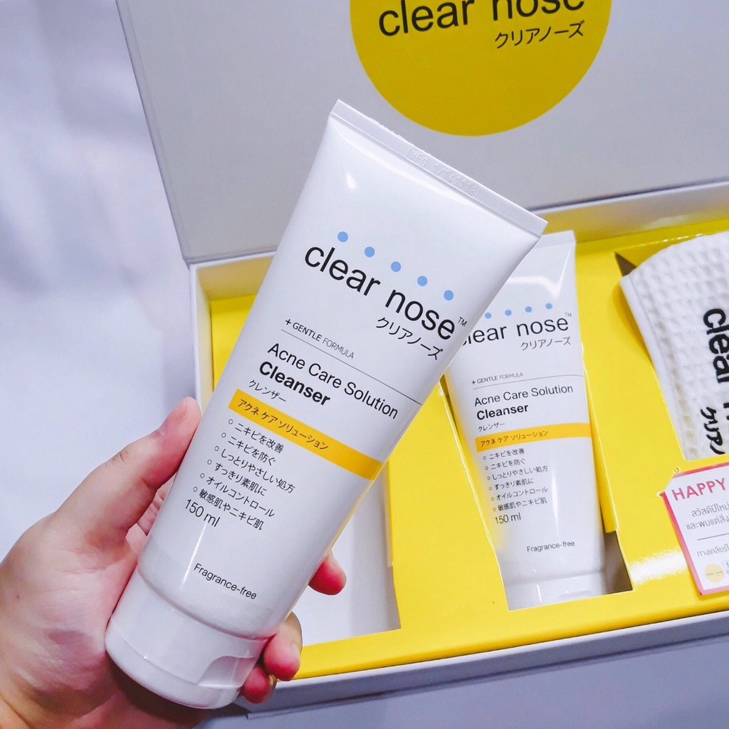 Clear Nose Cleanser 150 มล. เคลียร์โนส โฟมล้างหน้า 2 สูตร Acne care / ฺBright Micro