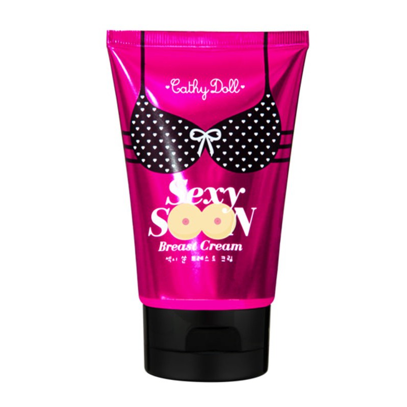 Cathy Doll Sexy Soon Breast Cream 75g เคที่ดอลล์ เซ็กซี่ ซูน แบรสท์ ครีม ครีมบำรุงทรวงอก ครีมทาหน้าอก