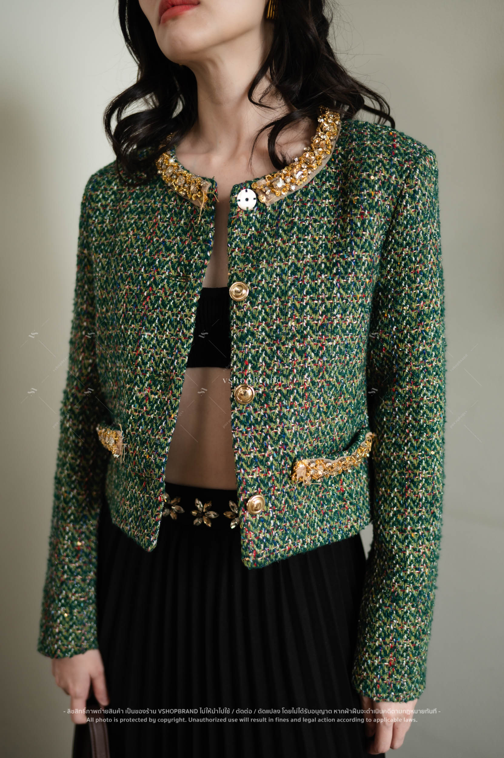 เสื้อคลุมทวิต แต่งเพชรคอ กระเป๋า #vshopbrand #vshop #fashion #outfitoftheday #fashioninspo #newTop #koreatop #เสื้อไหมพรม #เสื้อแขนกุด #koreastyle #cuteshirt #colortshirt #เสื้อคลุม