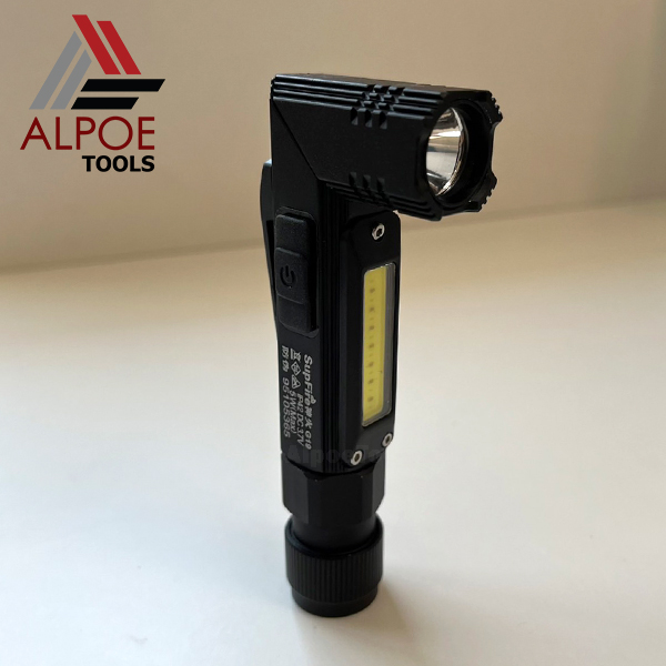 ไฟฉาย Supfire แรงสูง ปรับคองอได้ มีไฟข้าง ไฟสองสี (ขาว+แดง) รุ่น G19